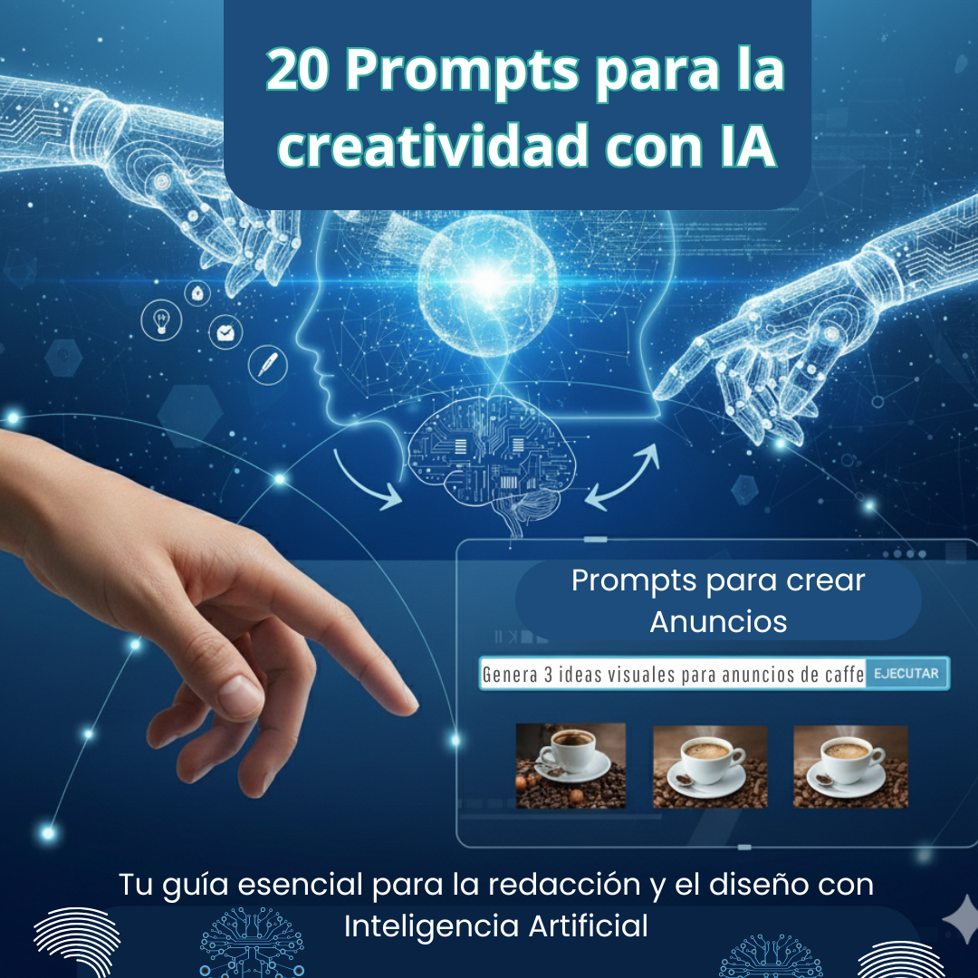 𝟮𝟬 𝗣𝗿𝗼𝗺𝗽𝘁𝘀 𝗽𝗮𝗿𝗮 𝗹𝗮 𝗰𝗿𝗲𝗮𝘁𝗶𝘃𝗶𝗱𝗮𝗱 𝗰𝗼𝗻 𝗜𝗔 𝟮