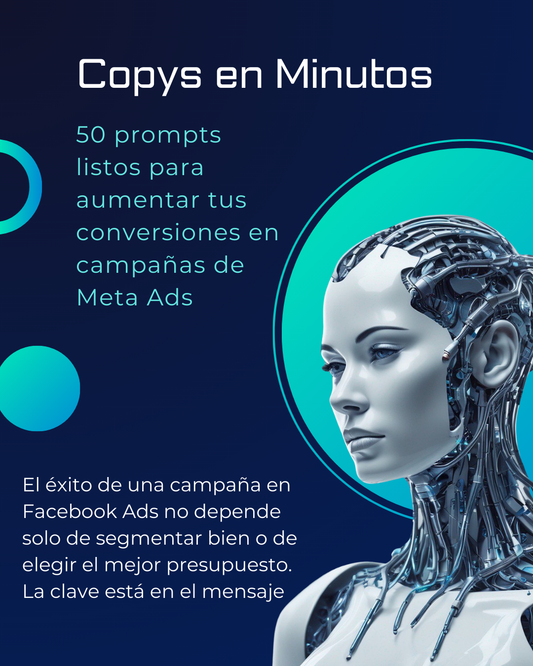 ๐ โ๐๐จ๐ฉ๐ฒ๐ฌ ๐๐ง ๐๐ข๐ง๐ฎ๐ญ๐จ๐ฌโ-50 prompts listos para aumentar tus conversiones en campaรฑas de Meta Ads