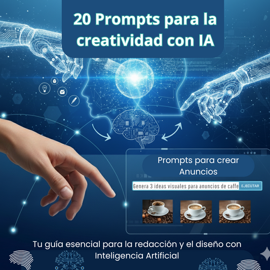 𝟮𝟬 𝗣𝗿𝗼𝗺𝗽𝘁𝘀 𝗽𝗮𝗿𝗮 𝗹𝗮 𝗰𝗿𝗲𝗮𝘁𝗶𝘃𝗶𝗱𝗮𝗱 𝗰𝗼𝗻 𝗜𝗔 𝟮